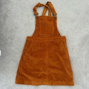 Madewell Corduroy Overall Dress